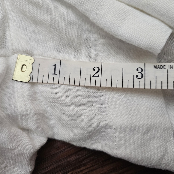Athleta Retreat 100% Linen Shorts Ivory Color Size 22 - Picture 10 of 10